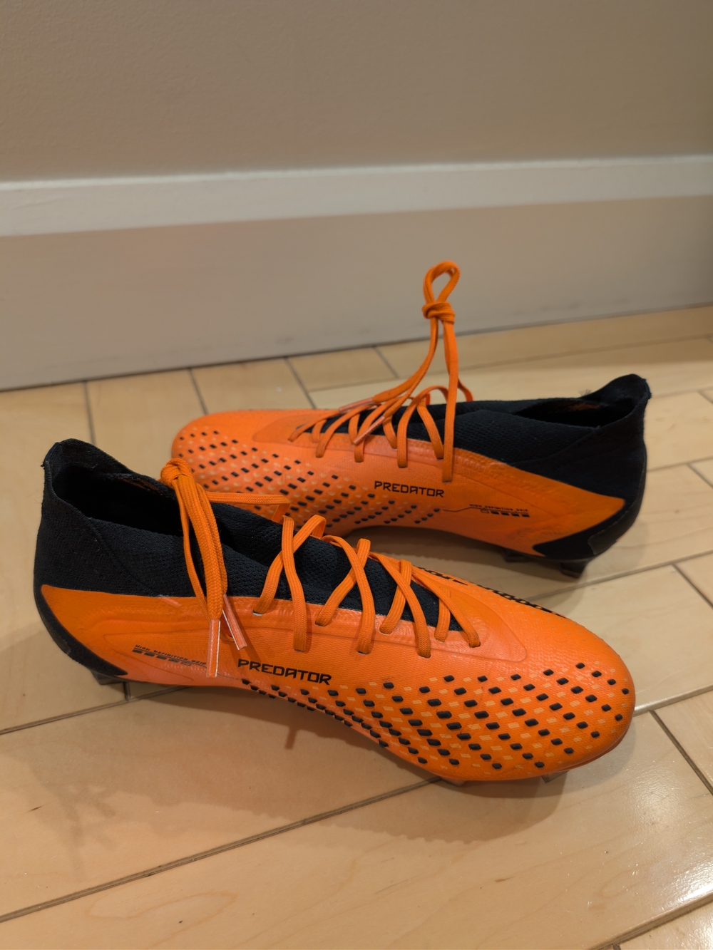 adidas Predator Accuracy.1 FG Men’s Soccer Cleats - Orange/Black, Size 6.5US
